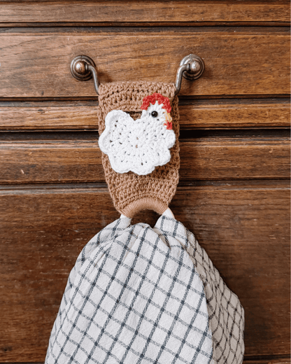 Porte-serviette poule - pièce unique